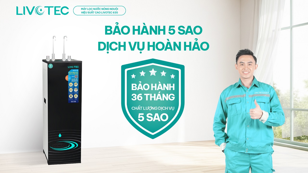 Livotec 635 bảo hành chuẩn 5 sao