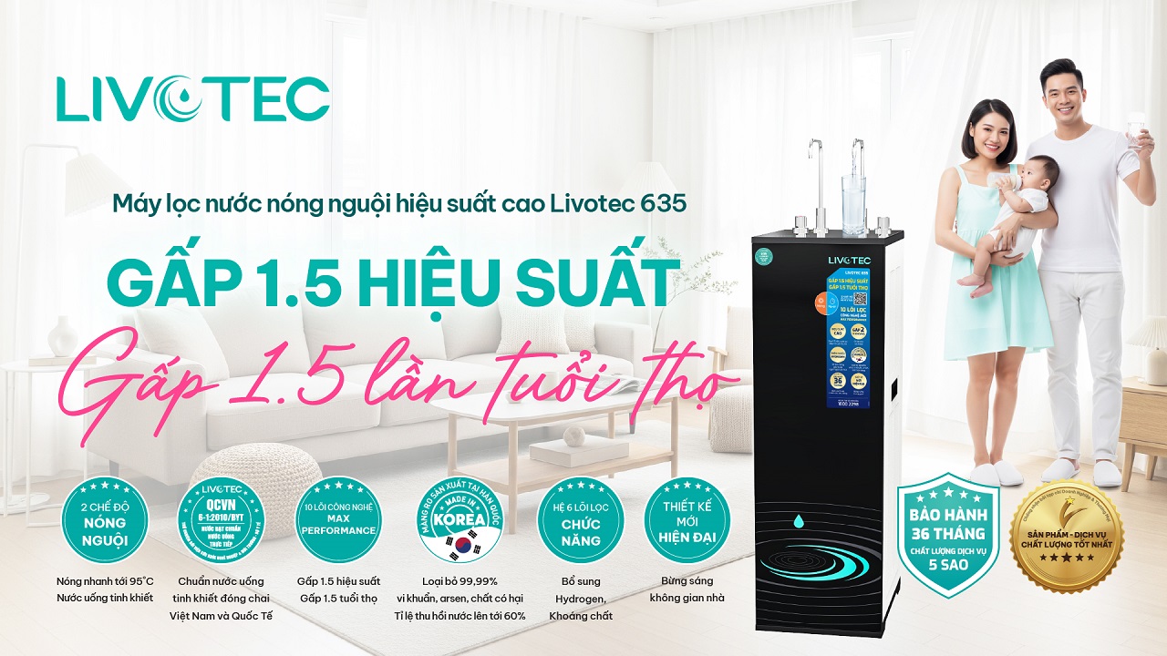 Livotec 635 hiệu suất cao gấp 1,5 lần