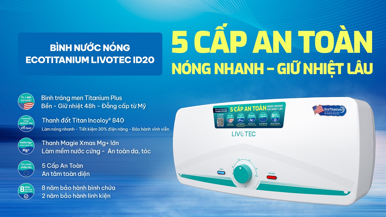 Livotec LWH-ID20 với 5v cấp an toàn