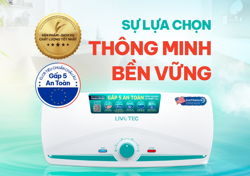 Bình tắm nóng lạnh – Sự lựa chọn thông minh, bền vững