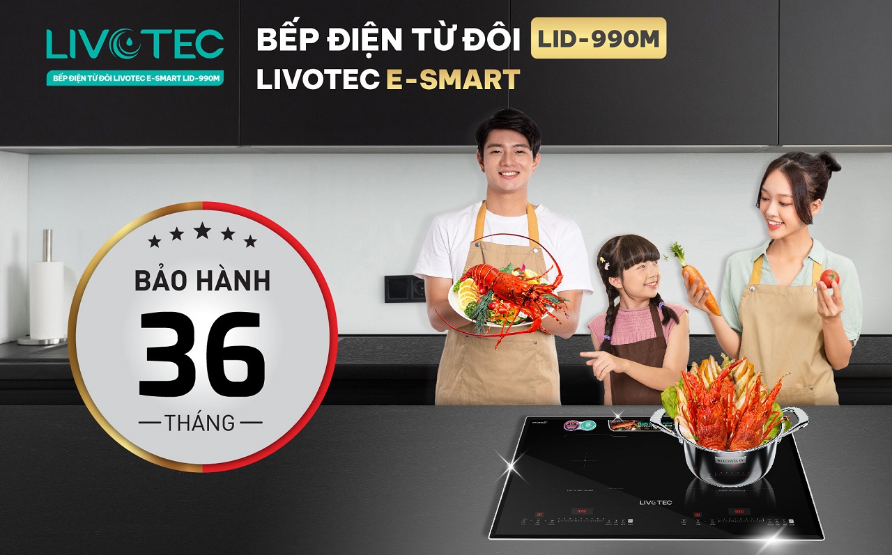 Livotec E-SMART LID-990M bảo hành 36 tháng chính hãng