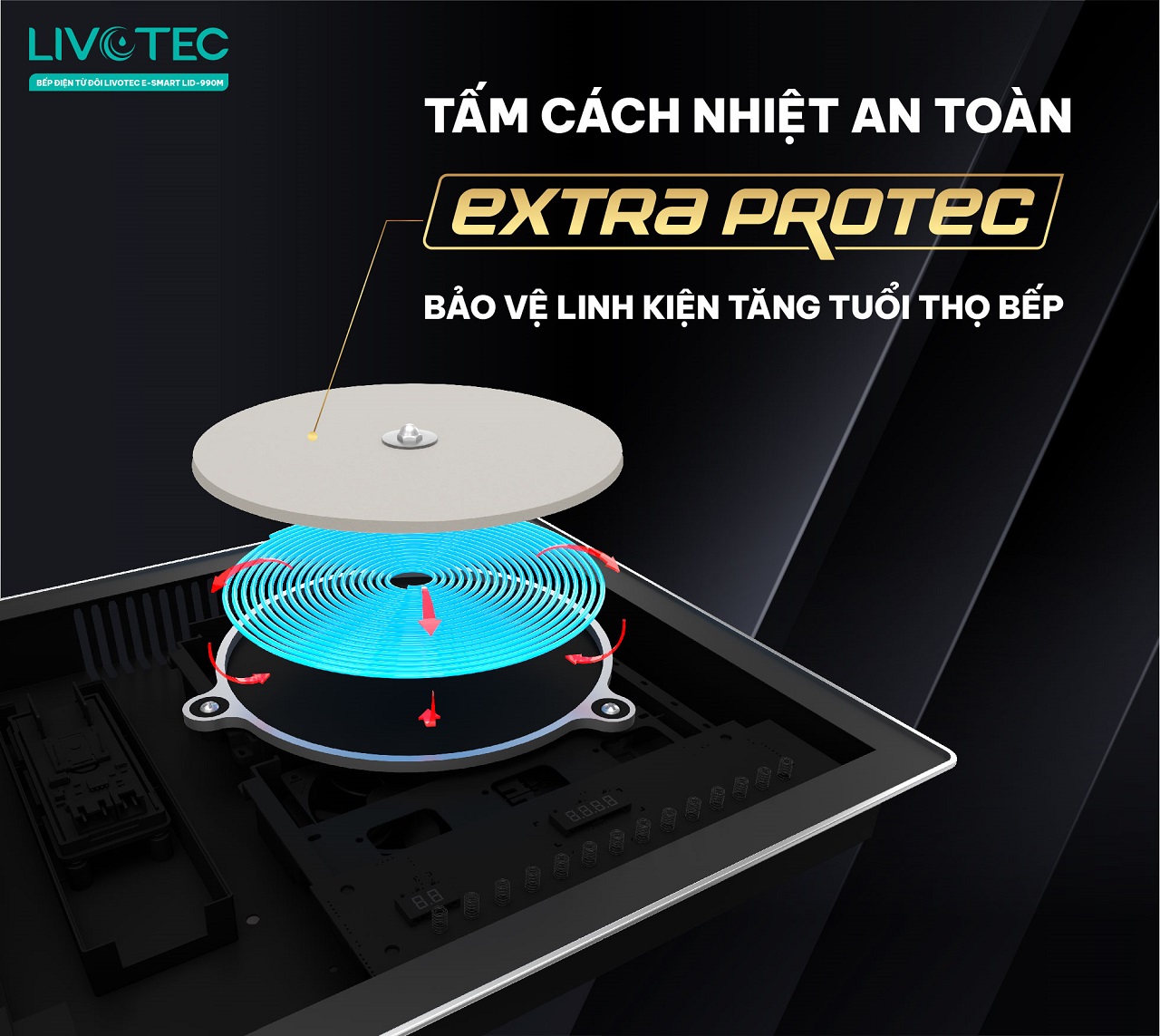 Livotec E-SMART LID-990M cách nhiệt an toàn Extra Protect