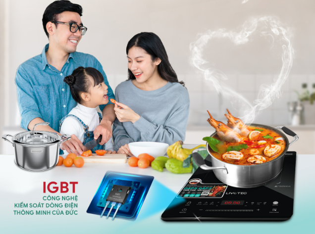 Bếp từ âm là lựa chọn lý tưởng cho gia đình