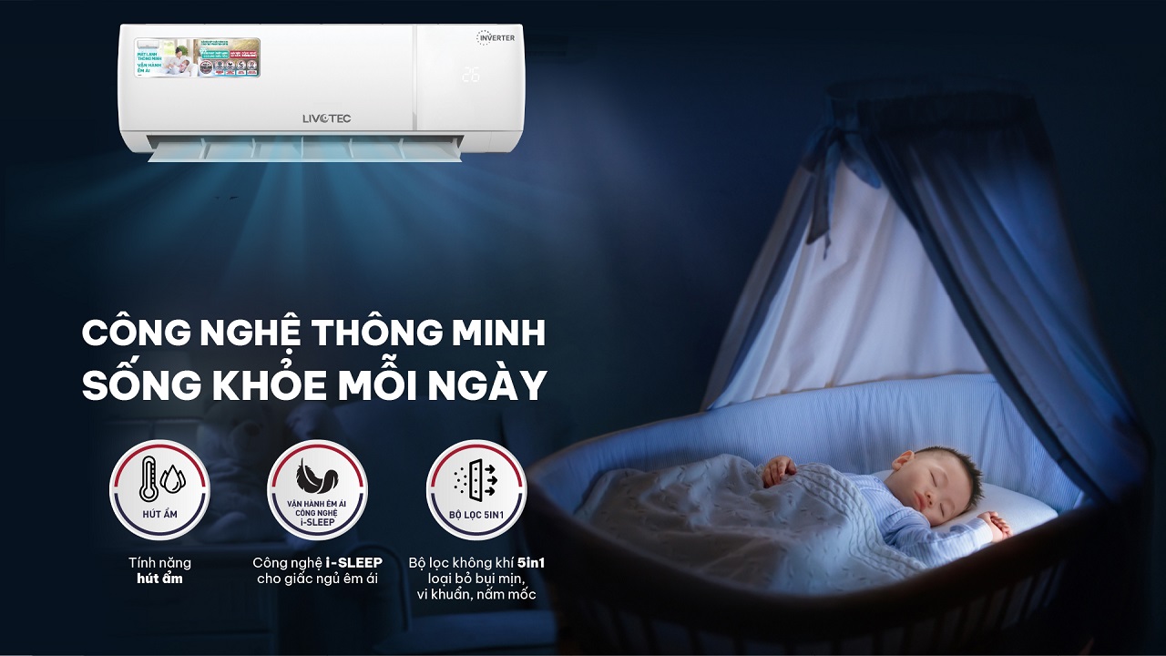 Điều hòa Livotec DH18 Inverter TSP 6