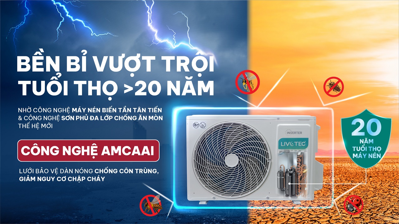 Điều hòa Livotec DH24 Inverter TSP 7