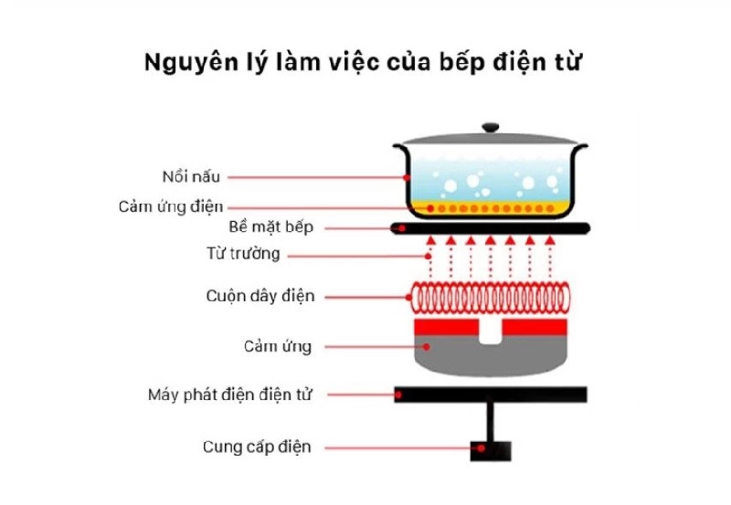 nguyên lý làm việc của bếp từ