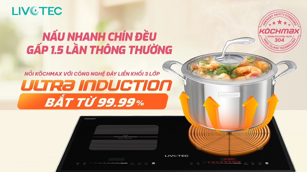 KMC-886 dùng công nghệ Ultra Induction tiết kiệm điện