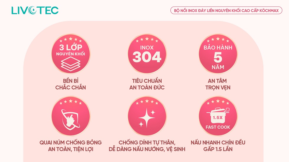 Ưu điểm của nồi Kochmax KMC-886