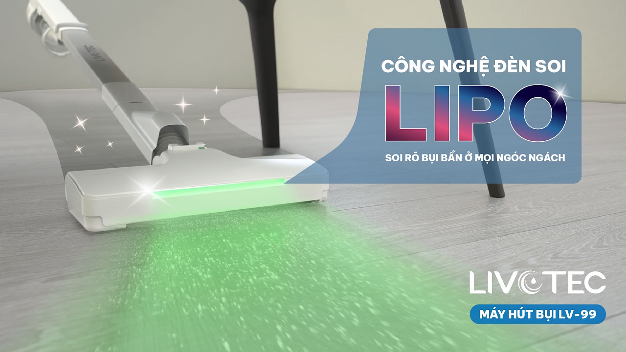 Công nghẹ đèn soi LIPO của máy hút bụi LV-99