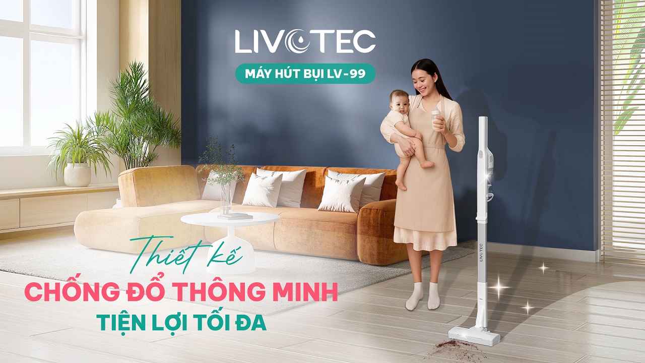 Livotec LV-99 sở hữu thiết kế chống đổ thông minh