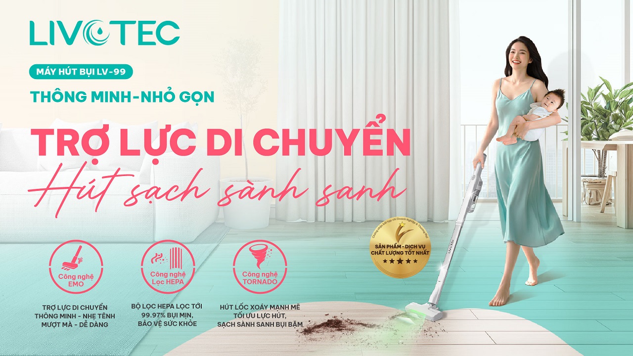 Máy hút bụi cầm tay Livotec LV-99 nhỏ gọn thông minh