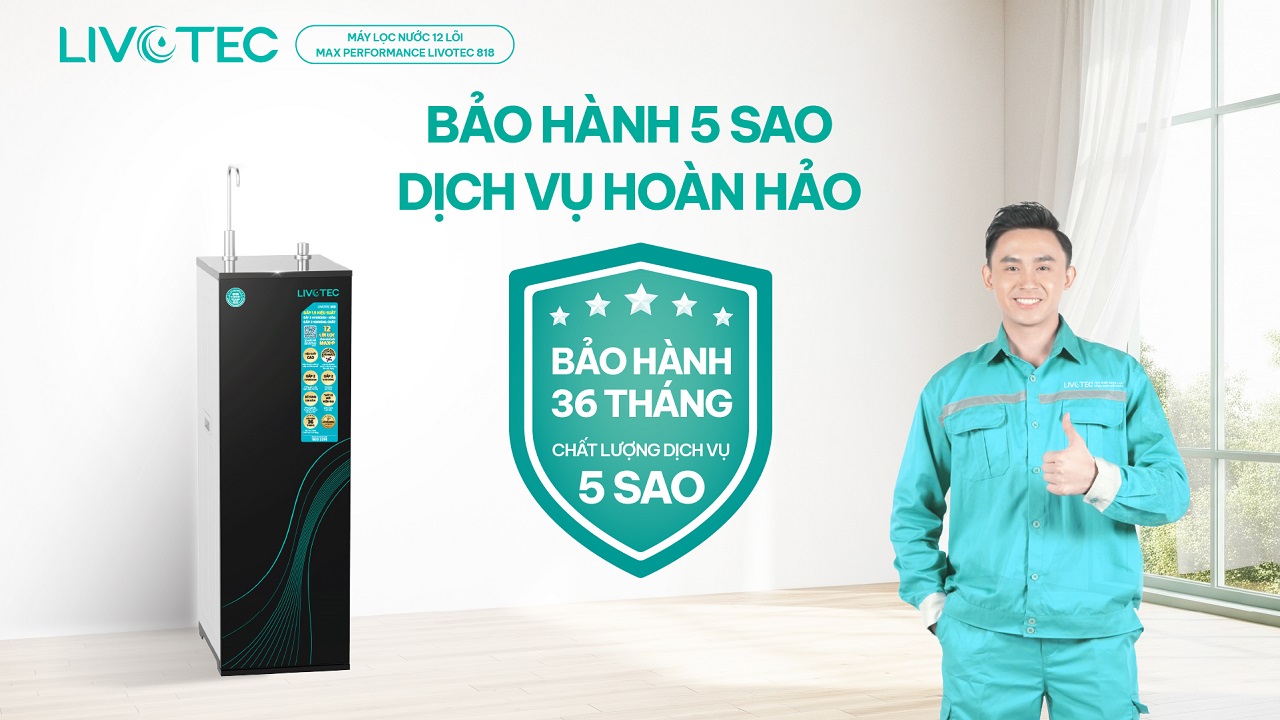 Livotec 818 bảo hành chính hãng 36 tháng