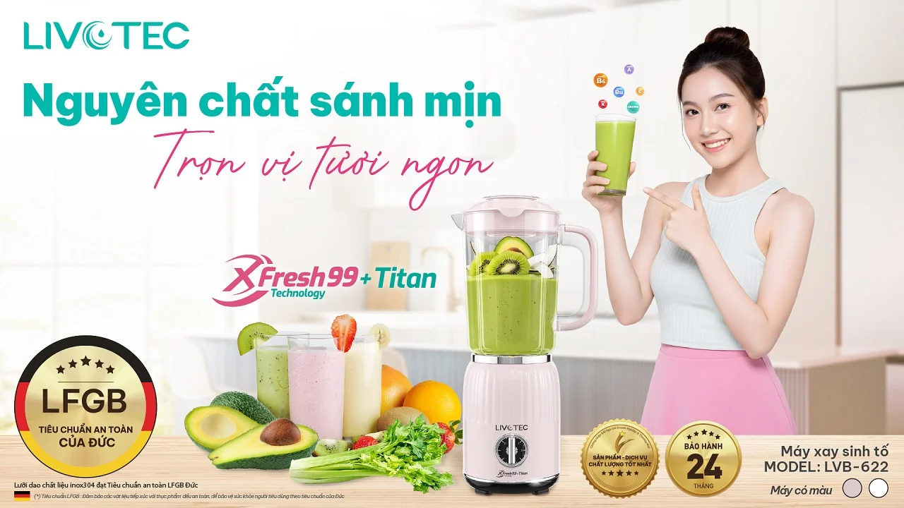 Livotec LVB-622 xay đa năng 3in1 xfresh99 titan