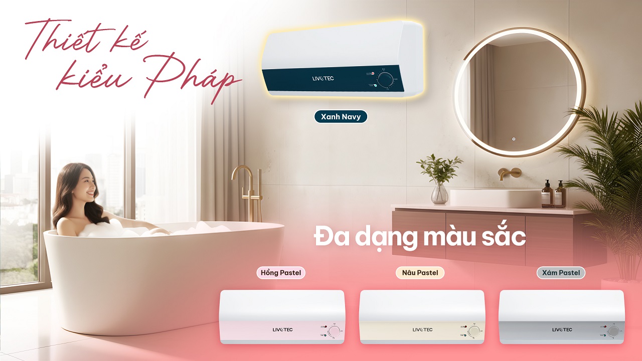 Livotec LWH-I30A25 có thiết kế kiểu Pháp