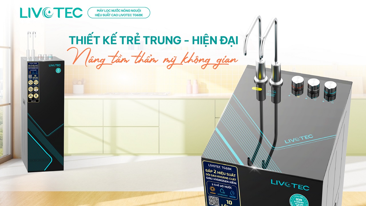 Livotec TG68K thiết kế trẻ trung, hiện đại
