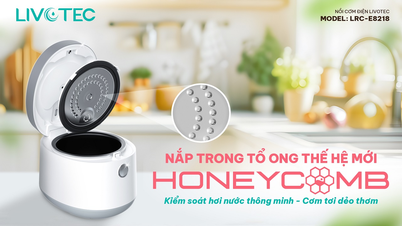 Livotec LRC-E8218 nắp trong honeycomb thế hệ mới 