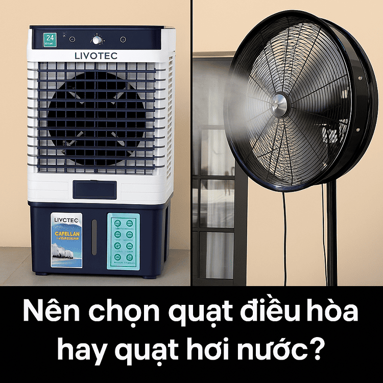 Nên mua quạt điều hòa hay quạt hơi nước