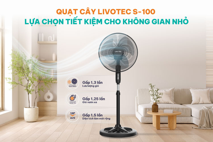 Quạt cây giá rẻ Livotec S-100