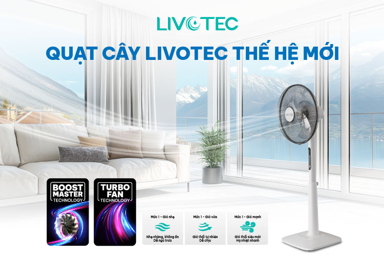 Quạt Livotec thế hệ mới