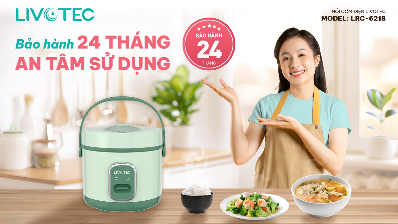 Livotec LRC-6218 với chế độ bảo hành 24 tháng