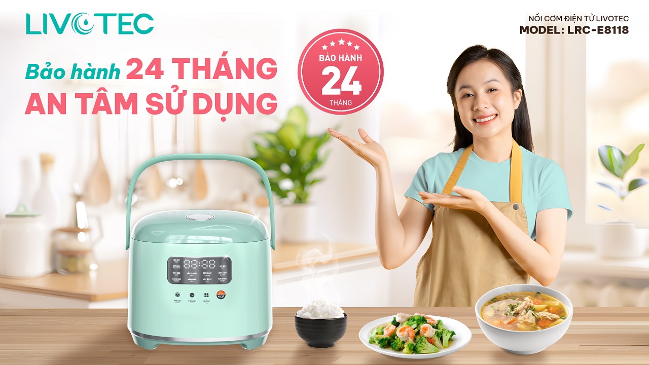 Nồi cơm LRC-E8118 bảo hành 24 tháng chính hãng