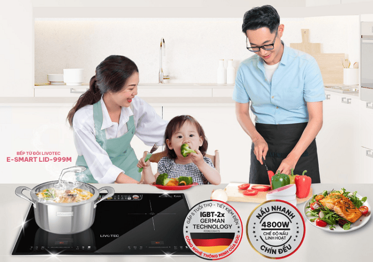 Số lượng thành viên trong gia đình cũng là yếu tố cần xem xét khi chọn công suất bếp từ