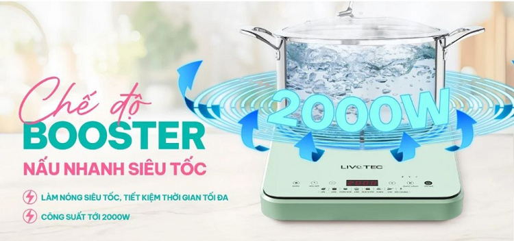 Bếp từ đơn Livotec 2000W