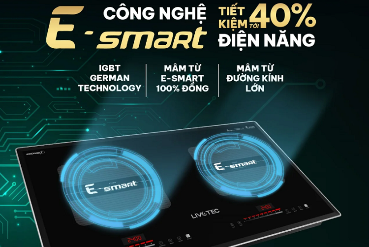 Bếp từ inverter giúp tiết kiệm điện năng vượt trội