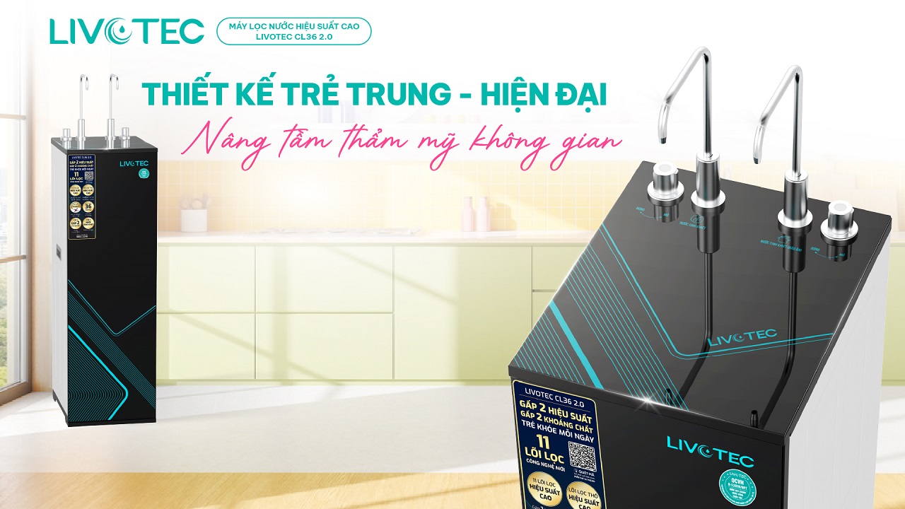 Livotec CL36 2.0 thiết kế hiện đại trẻ trung