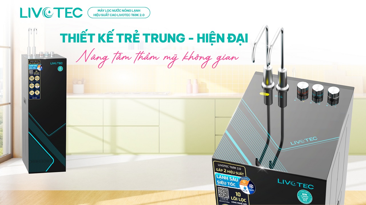 Thiết kế máy livotec T69K 2.0 trẻ trung hiện đại
