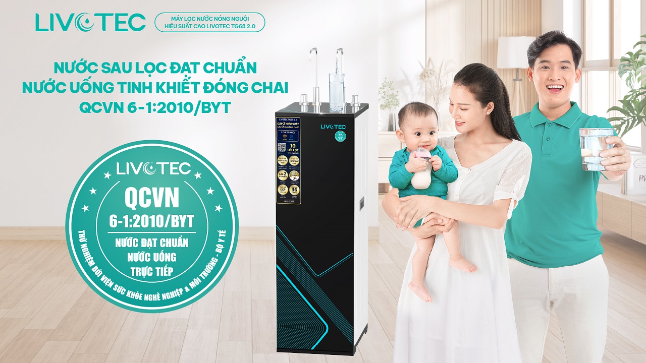 Máy lọc nước TG68 2.0 nước tinh khiết chuẩn đóng chai