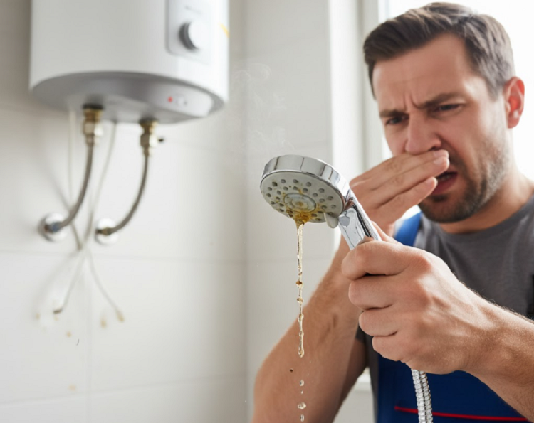 Dấu hiệu nước chảy yếu, có mùi hôi