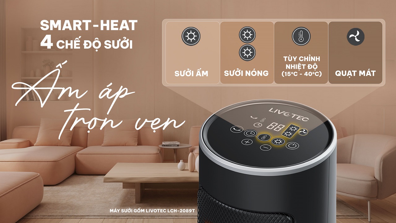 LCH-2089T Smart-Heat 4 chế độ sưởi linh hoạt