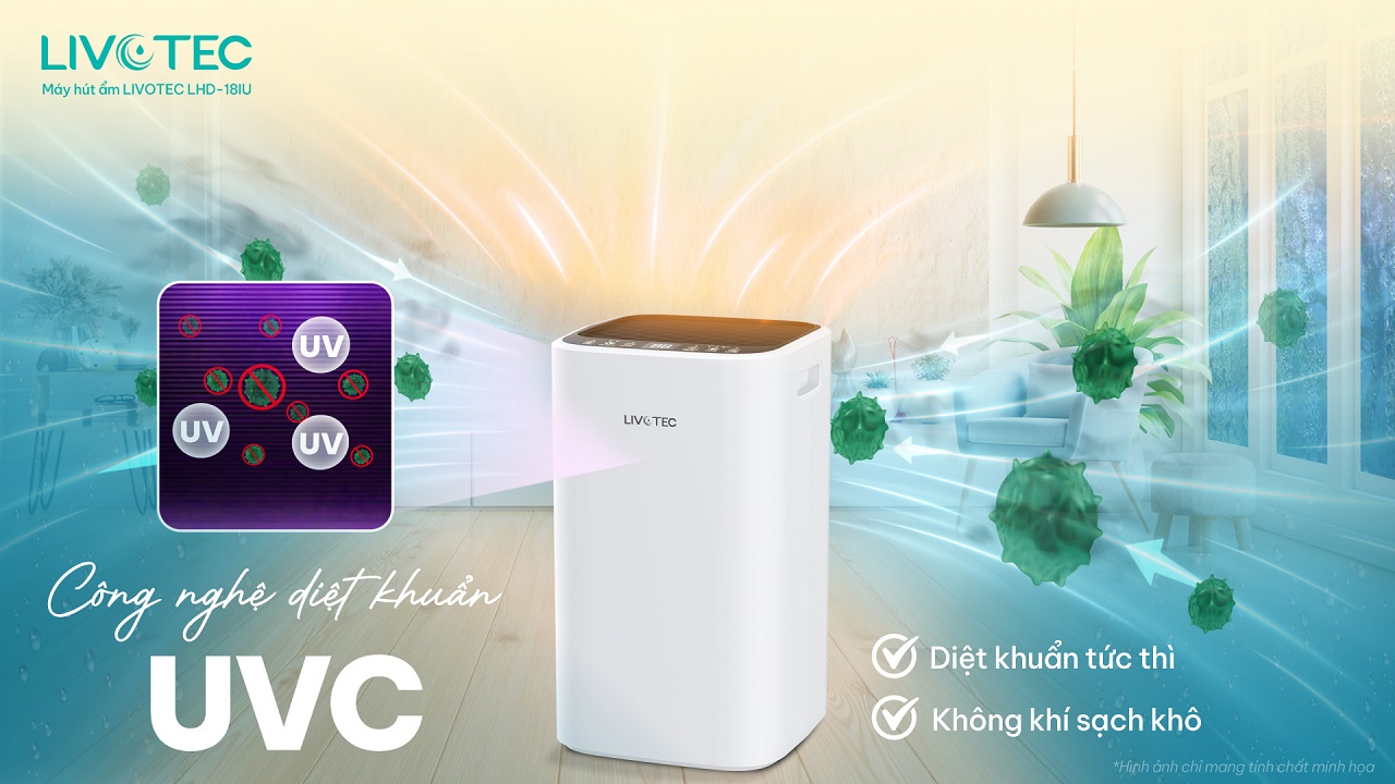 Livotec LHD-18IU diệt khuẩn UVC không khí sạch