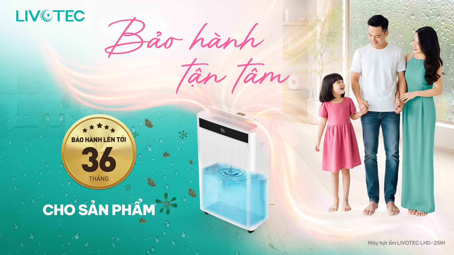 LHD-25IH với chế độ bảo hành tận tâm