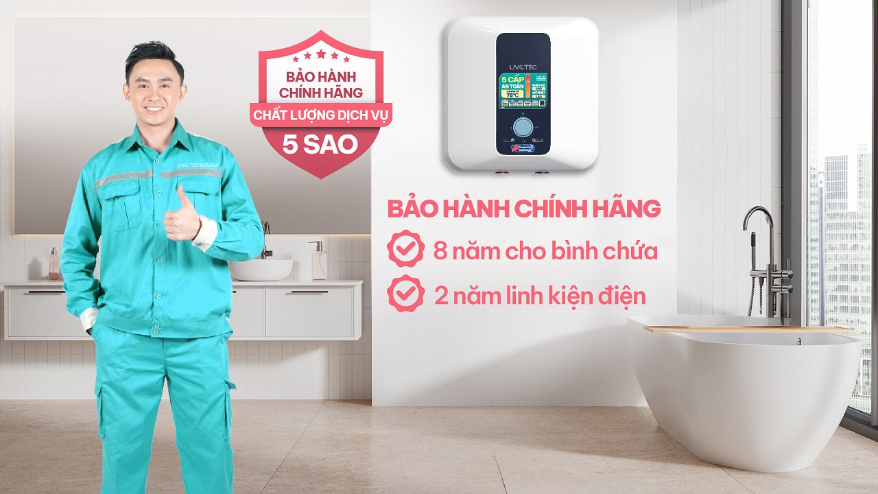 Bình nước nóng LWH-V20A25 bảo hành chính hãng dịch vụ chuyên nghiệp
