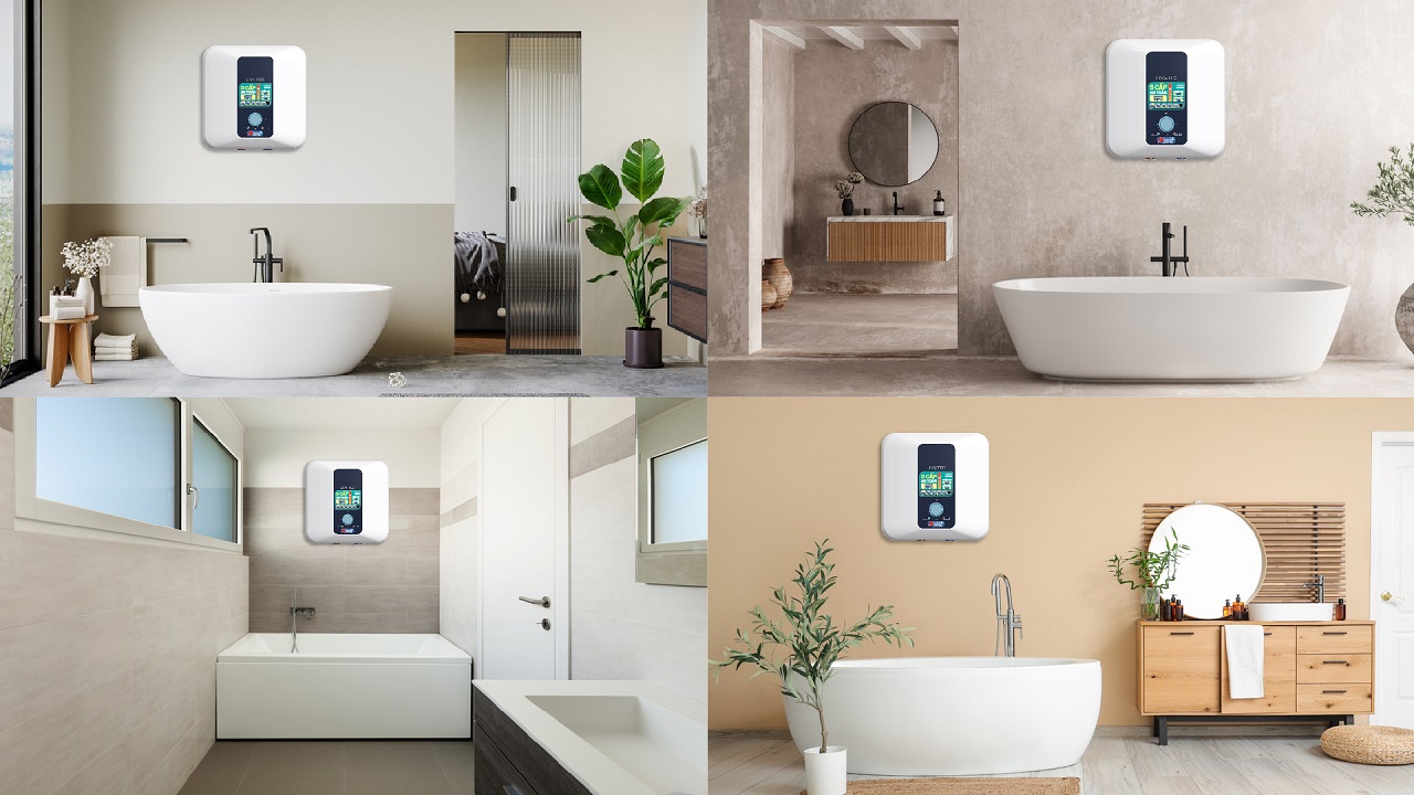 Bình nước nóng LWH-V20A25 phù hợp nhiều không gian phòng tắm