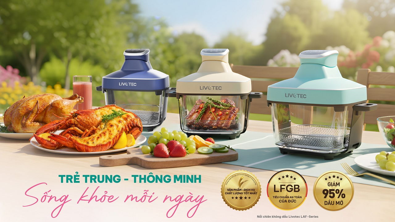 Nồi chiên LAF-860M thiết kế trẻ trung năng động