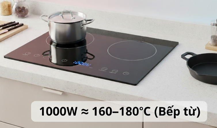 Cách quy đổi công suất 1000W sang nhiệt độ