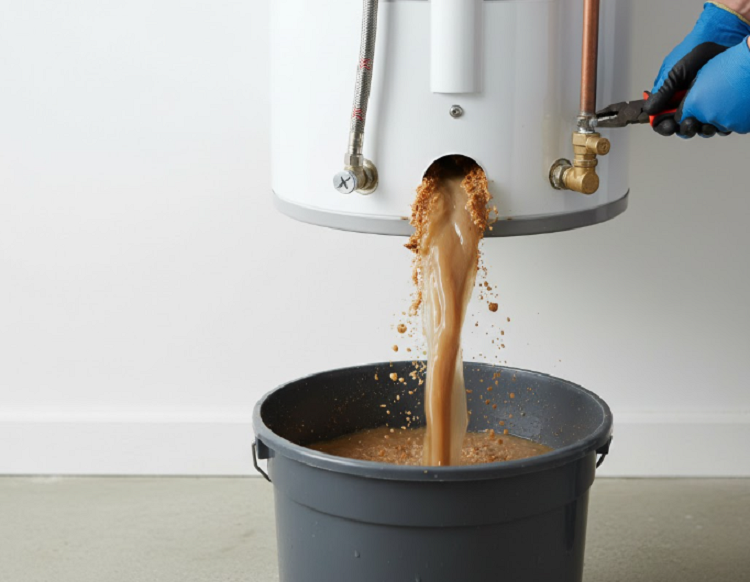 Xúc rửa bình bằng giấm hoặc dung dịch chuyên dụng