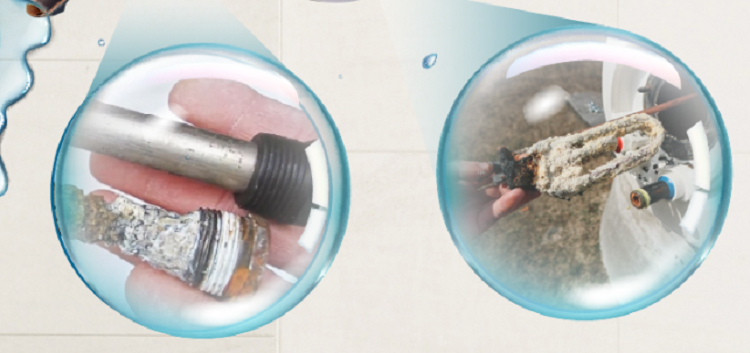 Xử lý cặn canxi bên trong bình