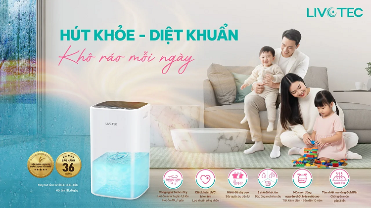 Máy hút ẩm lọc không khí LHD-18IU