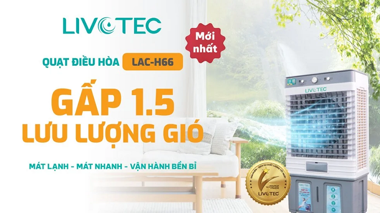 Quạt điều hòa chính hãng Livotec với chất lượng cao