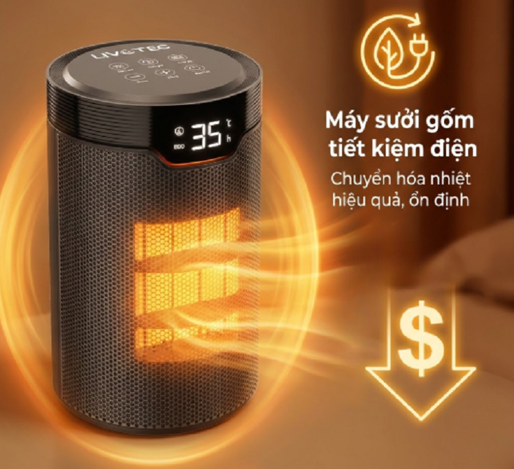 Khả năng tiết kiệm điện của máy sưởi gốm