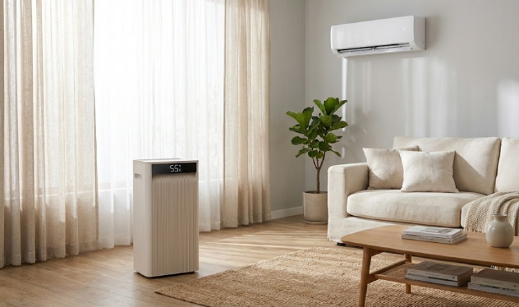 Máy hút ẩm giúp giảm hao mòn cho điều hòa