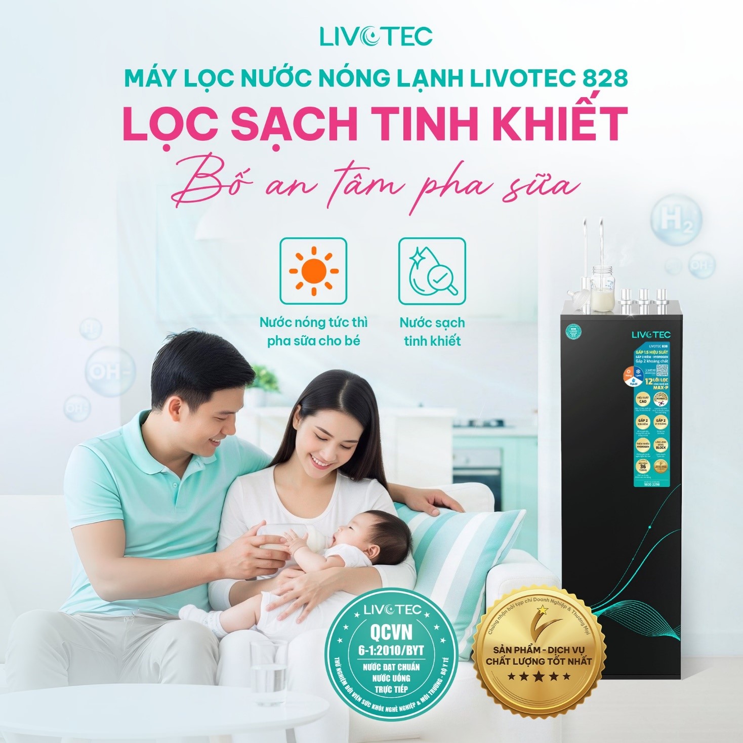 Máy lọc nước Livotec lọc sạch, tinh khiết