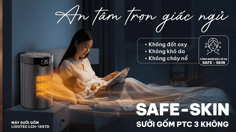 Máy sưởi gốm LCH-1597D