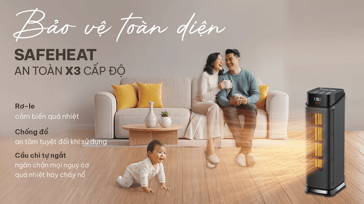 Máy sưởi gốm LCH-2079T