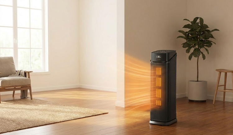 Máy sưởi nên đặt cách giường bé tối thiểu 1-1,5 m