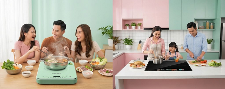 Nhu cầu nấu nướng ảnh hưởng đến việc chọn kích thước bếp